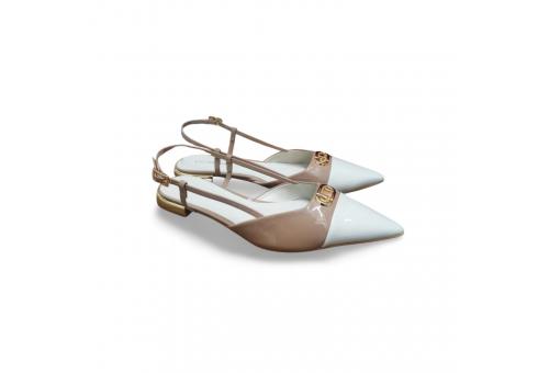 Slingback verniz pu panna mousse - 80240025