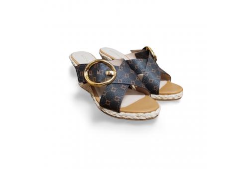 Anabela Monograma LL Saara Mocca Amendoa - 60240009